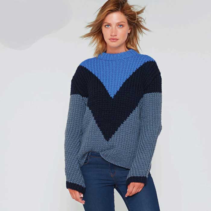 Вязание для женщин. Пуловер спицами
