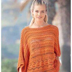 Вязание для женщин. Ажурный пуловер спицами оверсайз, описание