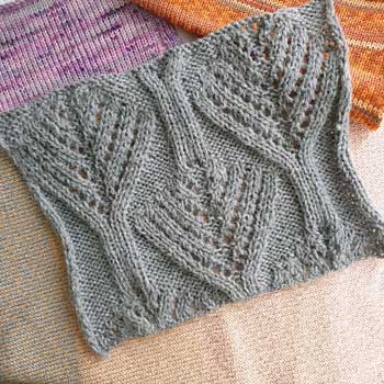Красивый ажурный узор спицами для пуловера, схема узора